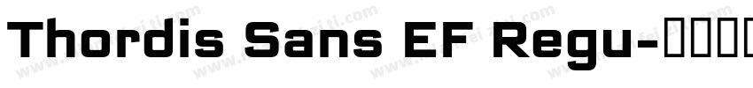 Thordis Sans EF Regu字体转换